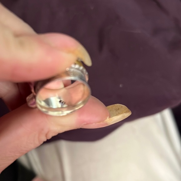 BNWT- Sterling Silver Spinner Ring” With Pearl - Picture 4 of 5